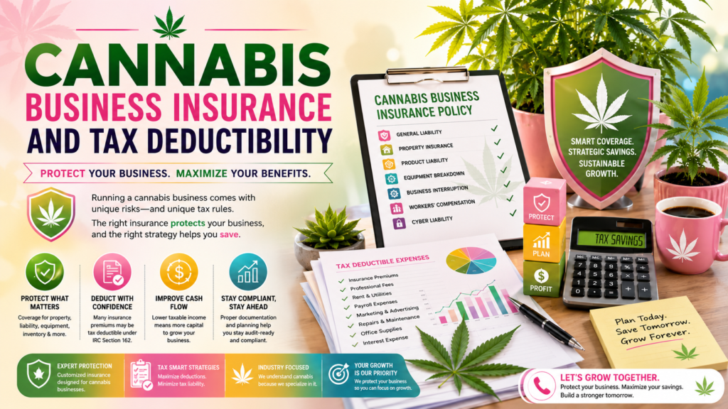 cannabis business insurance tax deductibility