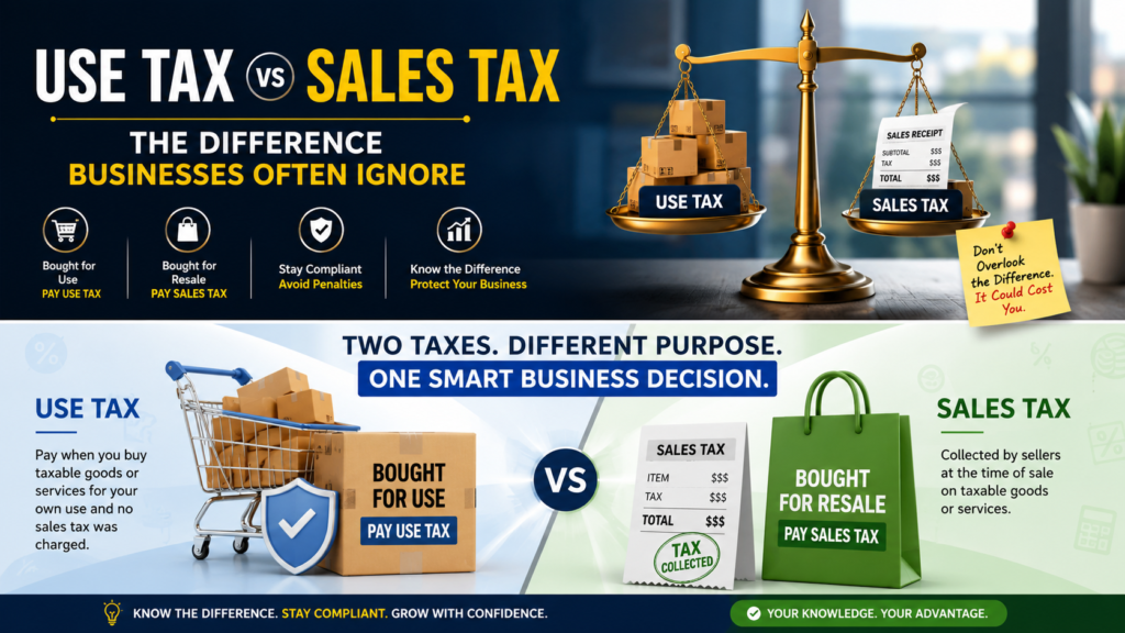 use tax vs sales tax difference