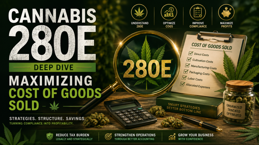cannabis 280E maximize cost of goods sold