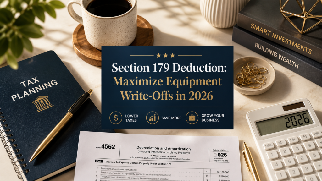 section 179 deduction equipment write-off 2026