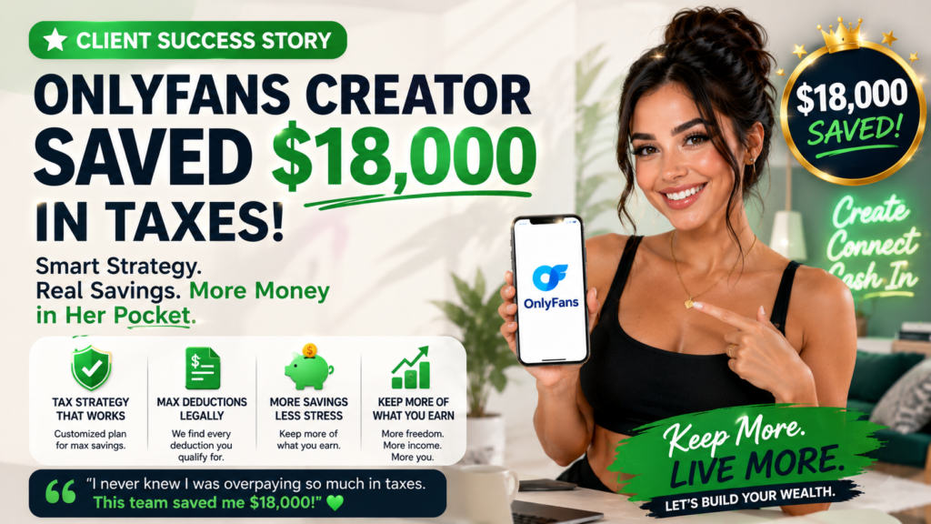 OnlyFans tax savings success story