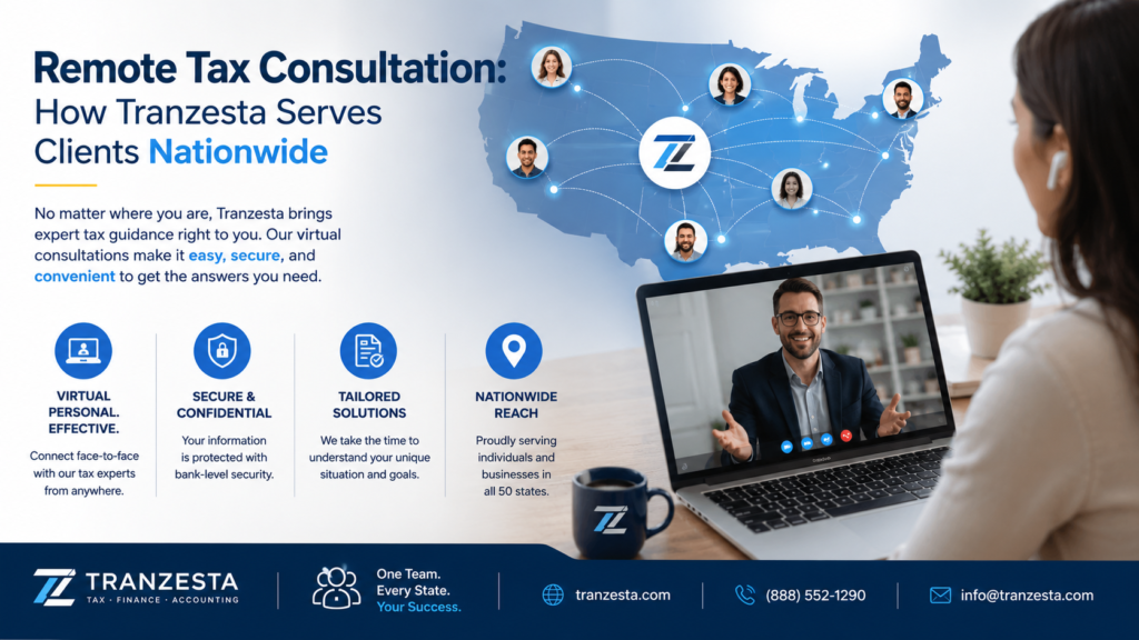 remote tax consultation nationwide USA