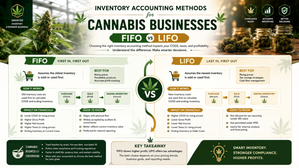 cannabis inventory accounting FIFO LIFO
