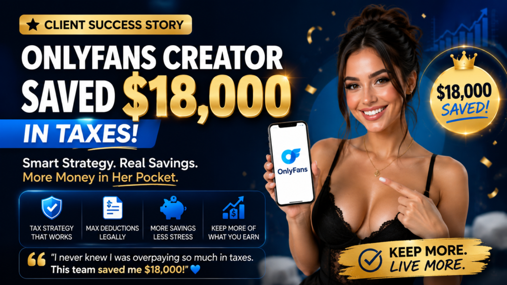 OnlyFans tax savings success story